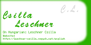 csilla leschner business card